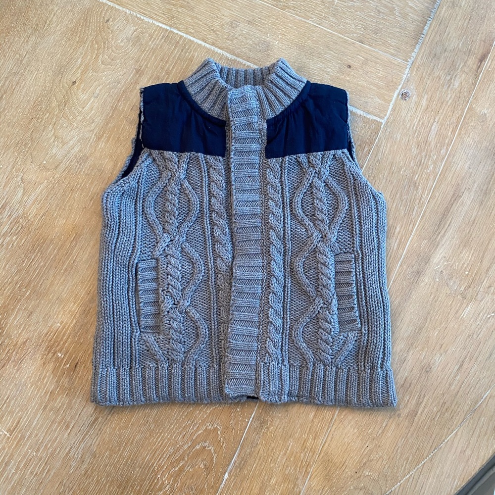 NWT Mud Pie Knit Cable Knit Vest